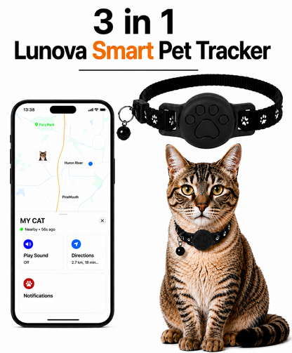 3 in 1 Lunova Smart Pet Tracker